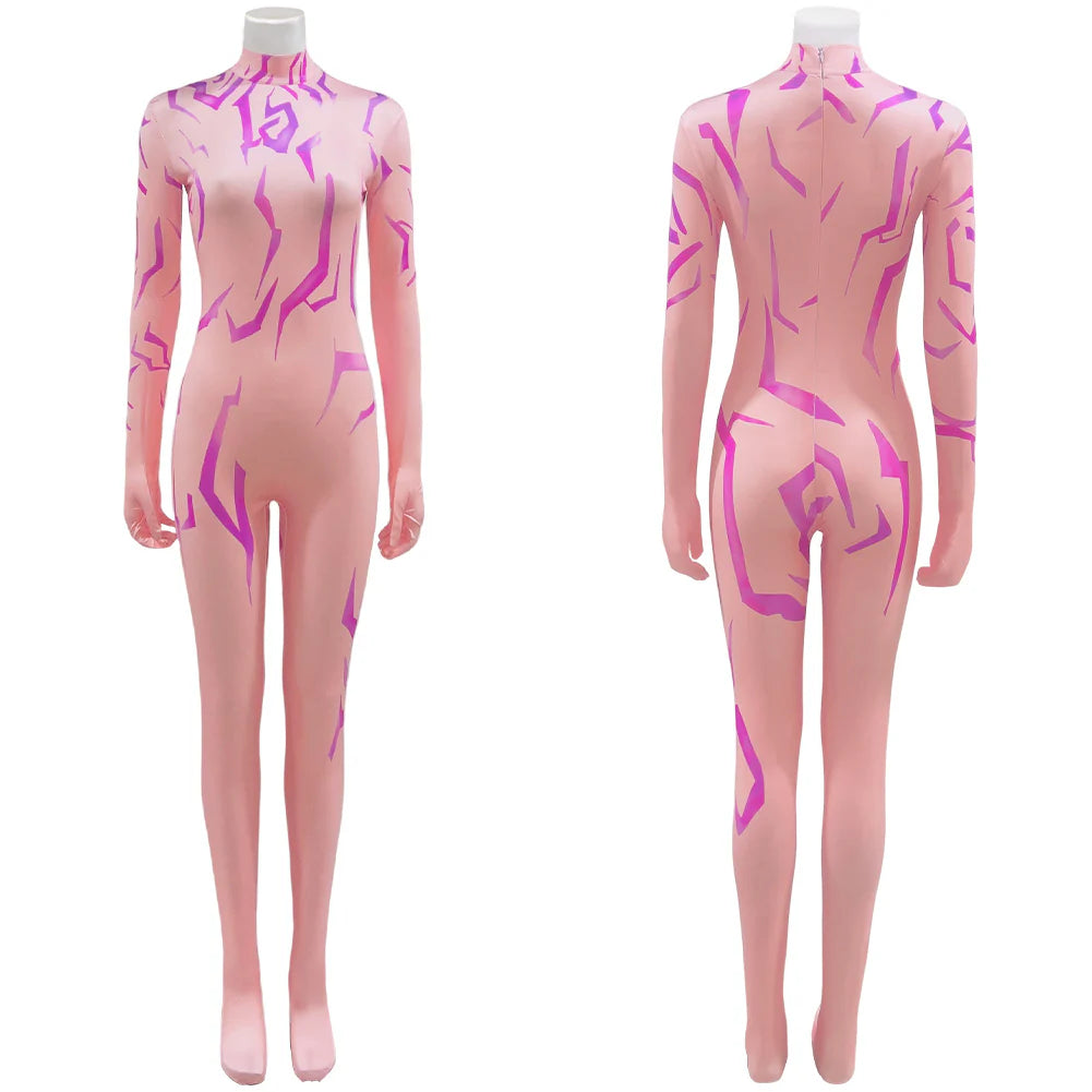 Women’s K-POP Demon Hunters Rumi Cosplay Jumpsuit – Halloween Costume