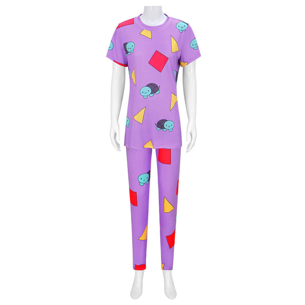 K-POP Demon Hunters Zoey Purple Cosplay Costume for Women – Halloween Carnival Party Sleepwear Outfit