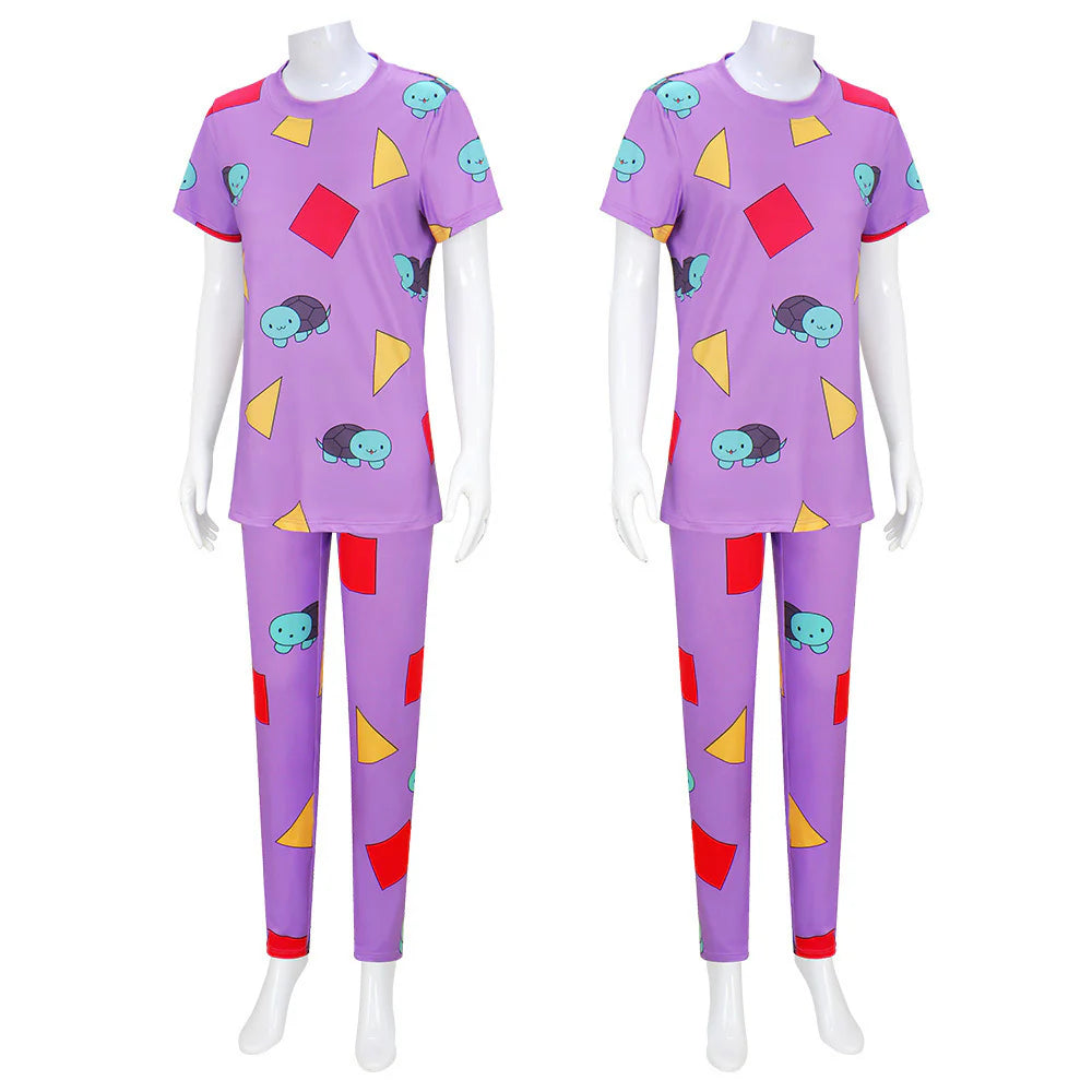 K-POP Demon Hunters Zoey Purple Cosplay Costume for Women – Halloween Carnival Party Sleepwear Outfit
