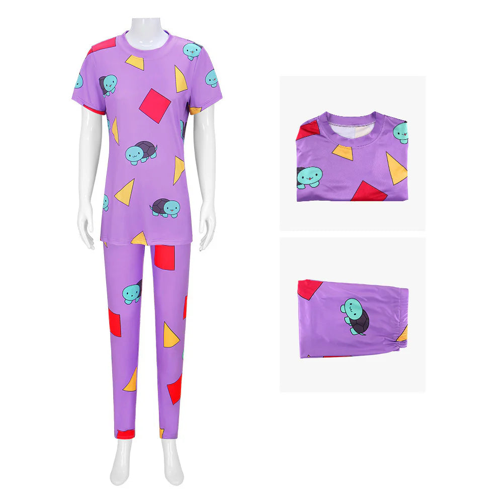 K-POP Demon Hunters Zoey Purple Cosplay Costume for Women – Halloween Carnival Party Sleepwear Outfit
