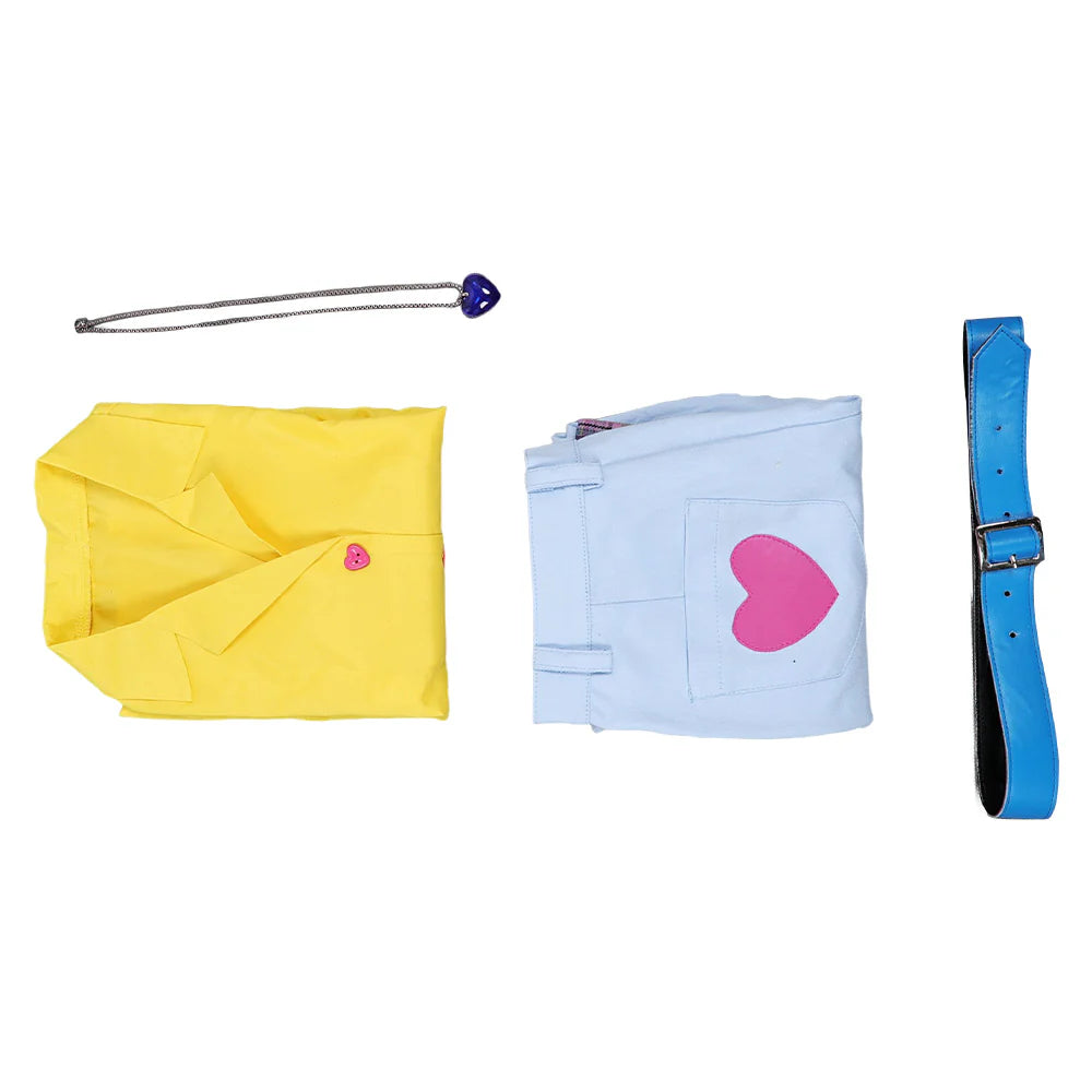 Kids K-POP Demon Hunters Romance Yellow Cosplay Costume Set – Halloween Outfit