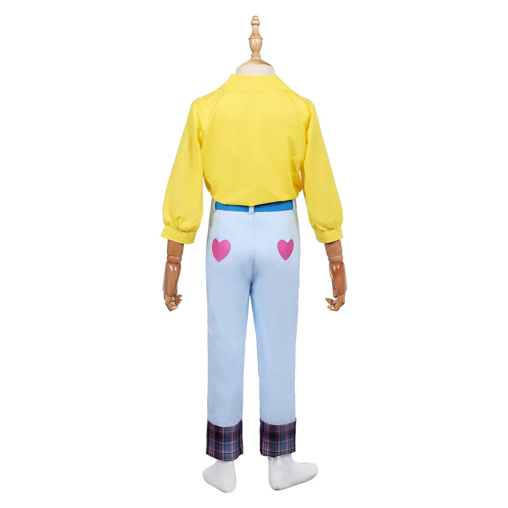 Kids K-POP Demon Hunters Romance Yellow Cosplay Costume Set – Halloween Outfit