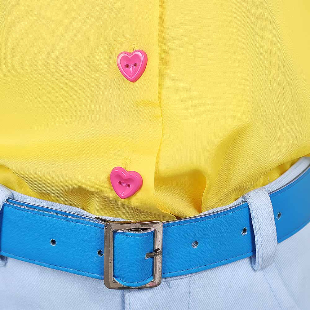 Kids K-POP Demon Hunters Romance Yellow Cosplay Costume Set – Halloween Outfit