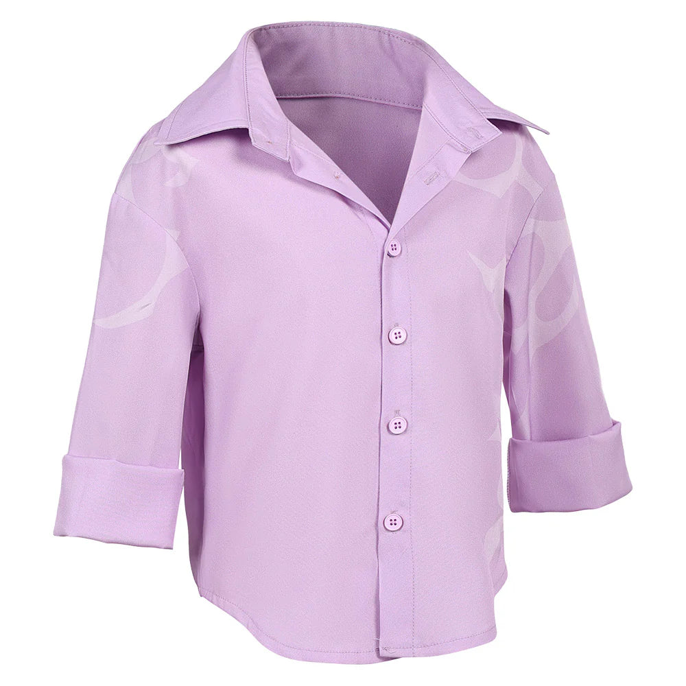 Kids K-POP Demon Hunters Jinu Pink Cosplay Shirt – Halloween Costume Top