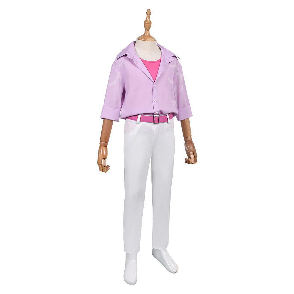 Kids K-POP Demon Hunters Jinu Pink Cosplay Costume Set – Halloween Outfit
