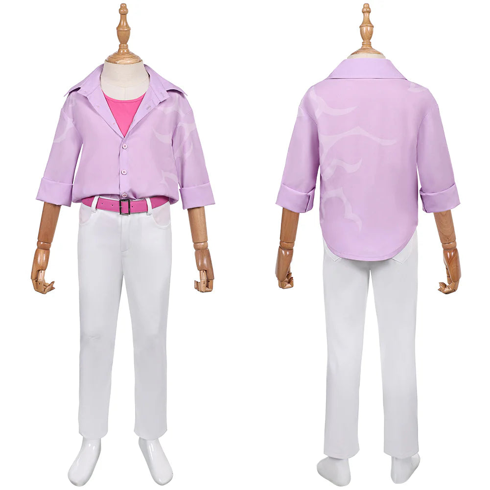 Kids K-POP Demon Hunters Jinu Pink Cosplay Costume Set – Halloween Outfit