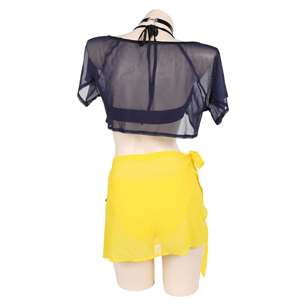Women’s K-POP Demon Hunters Mira Swimsuit Cosplay Costume – Halloween Outfit