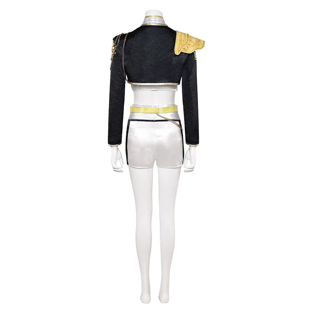 Kids K-POP Demon Hunters Rumi Black Cosplay Costume Set – Halloween Outfit