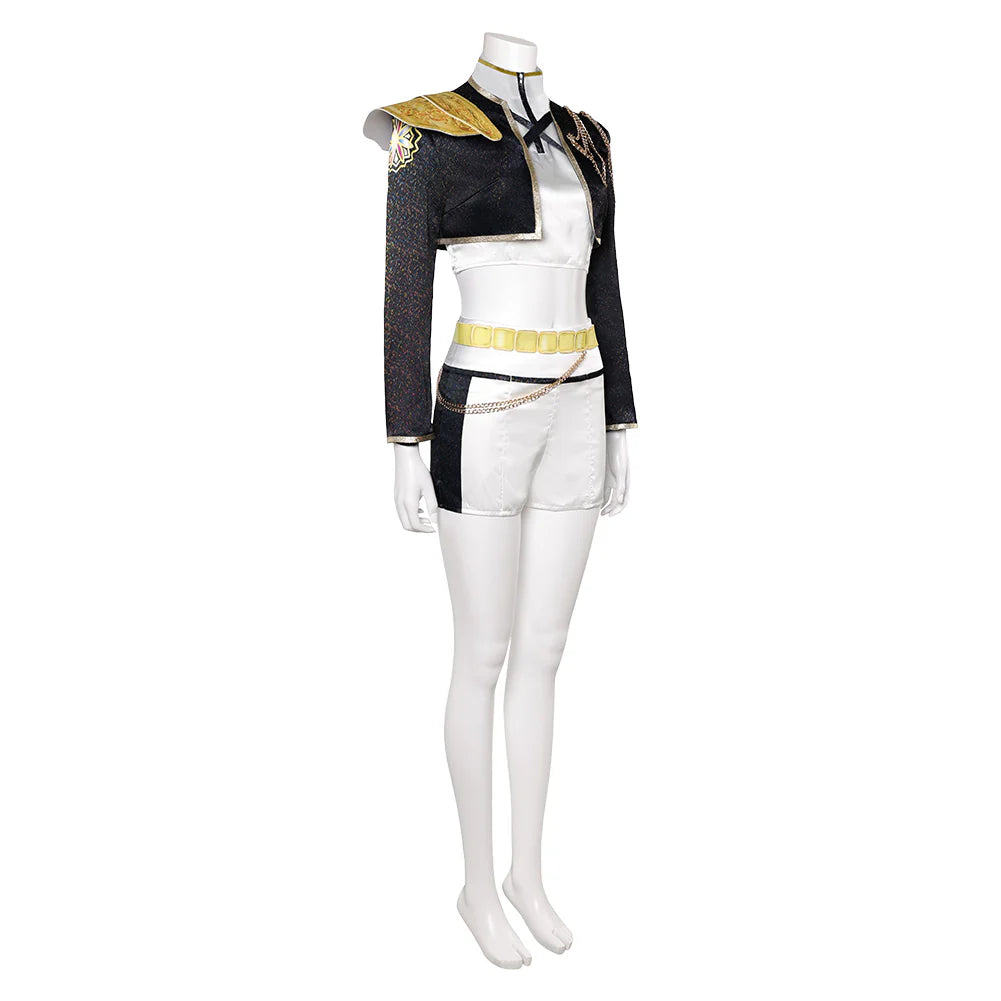 Kids K-POP Demon Hunters Rumi Black Cosplay Costume Set – Halloween Outfit