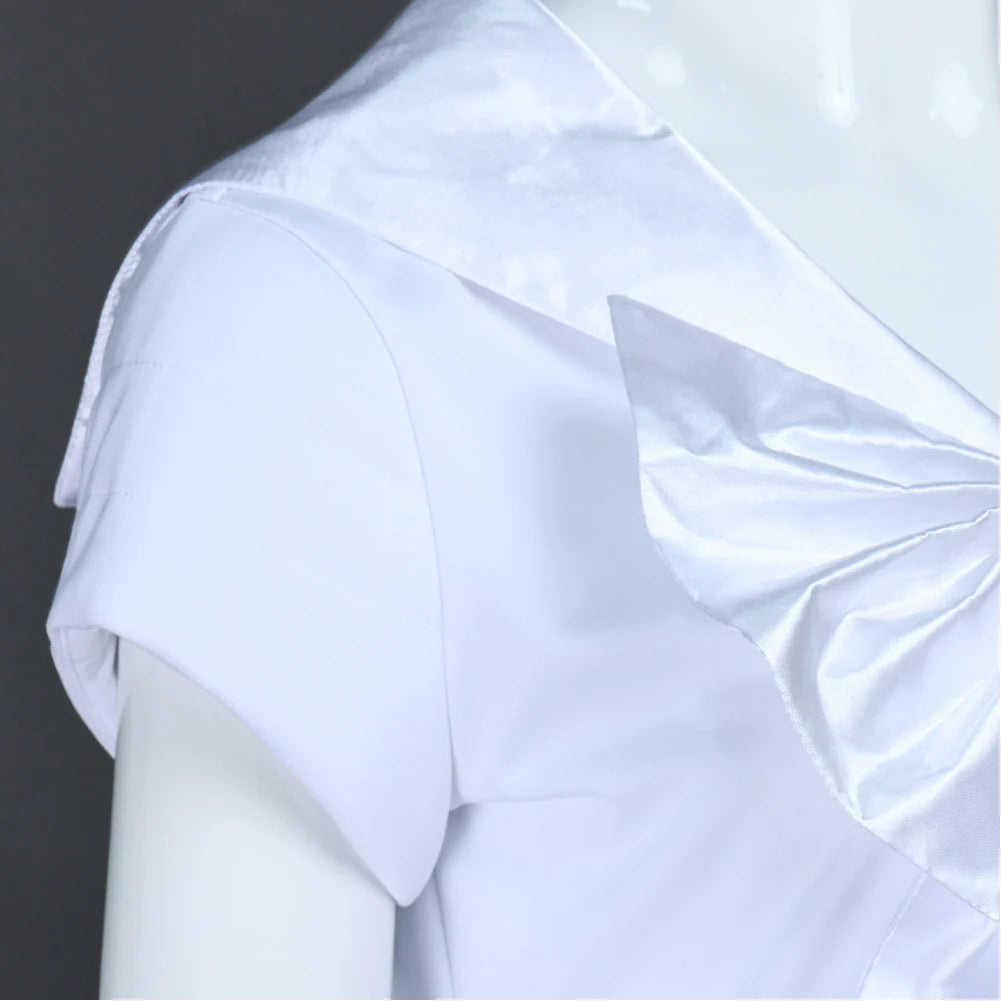 Women’s Leia Cosplay Costume Dress with Belt – Halloween Outfit