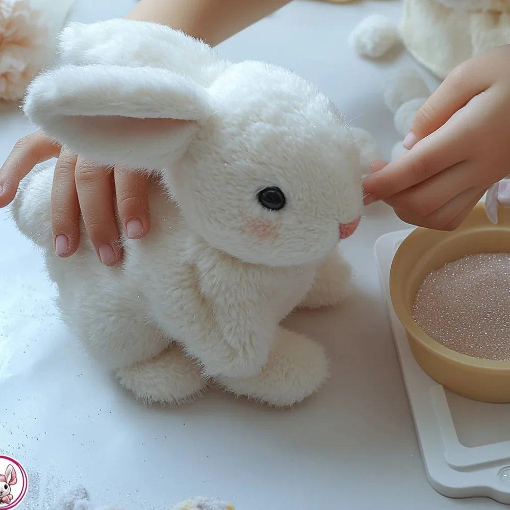 Plush Bunny Toy with Realistic Movements and Soft Fur