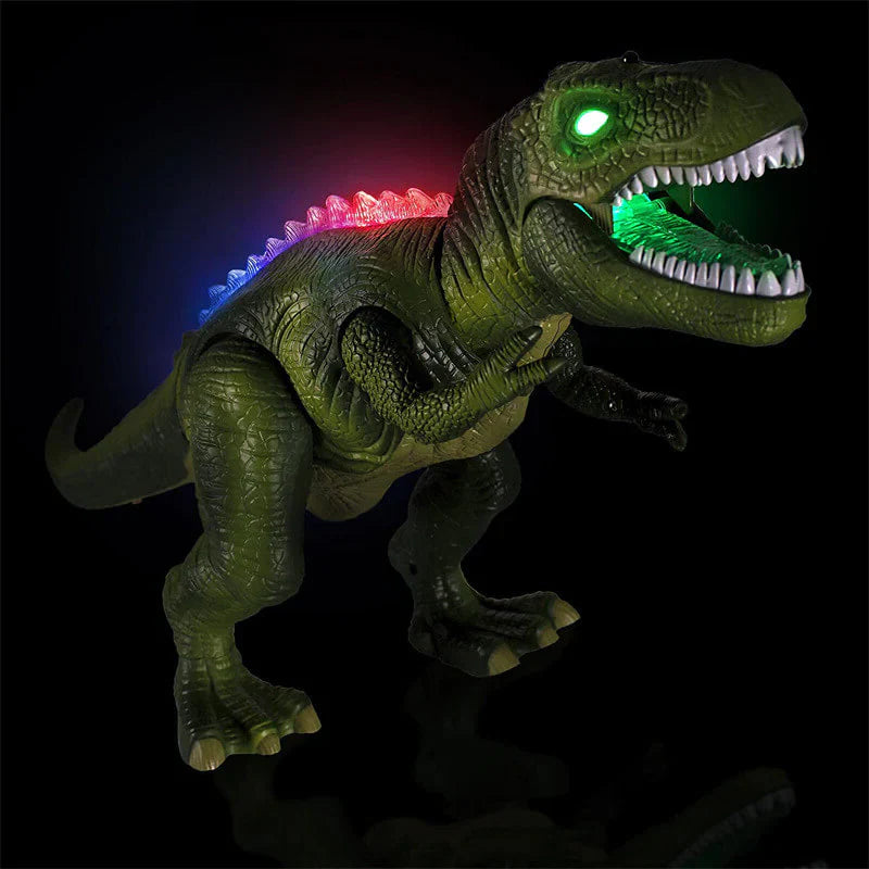 Remote Control Dinosaur Toy Walking Roaring with LED Lights