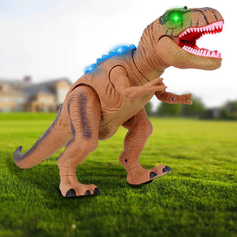 Remote Control Dinosaur Toy Walking Roaring with LED Lights
