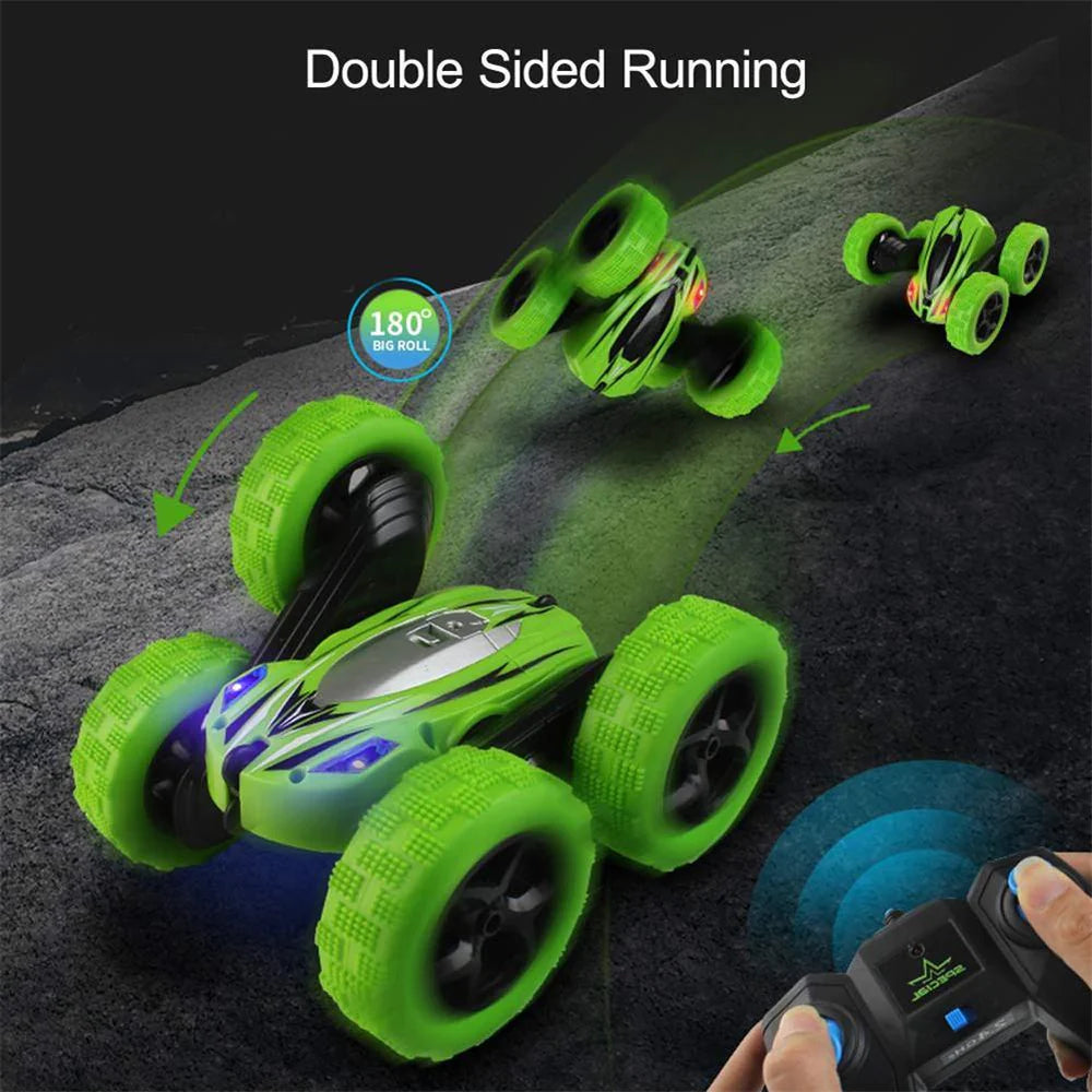 High-Performance Remote Control Stunt Car with LED Lights