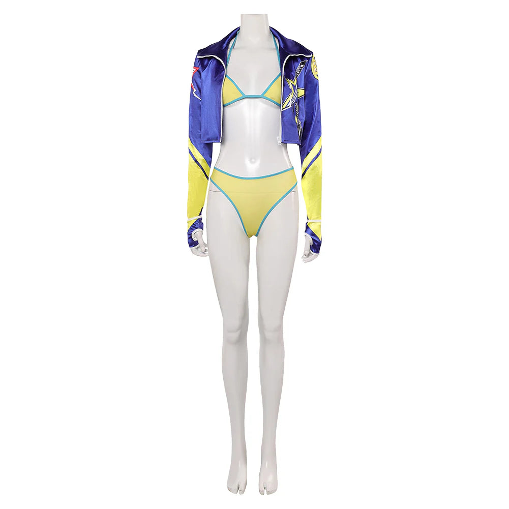 Street Fighter Kimberly Cosplay Costume Swimsuit – Women’s Halloween Outfit